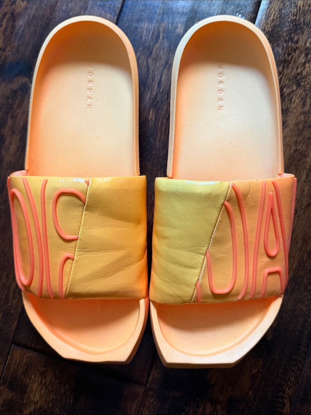 Jordan Women’s Air Jordan Nola Orange Slide Sandals, Size 9